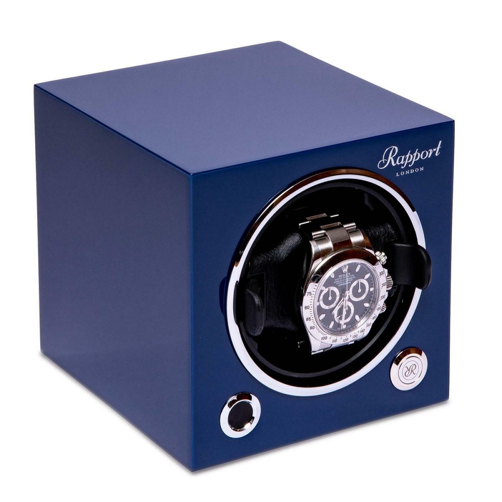 Rapport Evolution Single Watch Winder MK3 in Blue