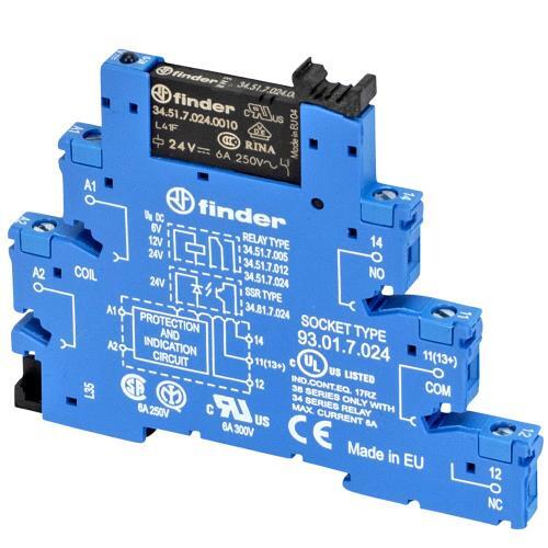 38.51.7.024.0050, Electromechanical Relay Module, Interface Terminal Block