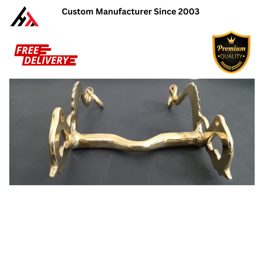 Custom Hand Made Brass Dragon Horse Bit – Functional Equestrian Tack