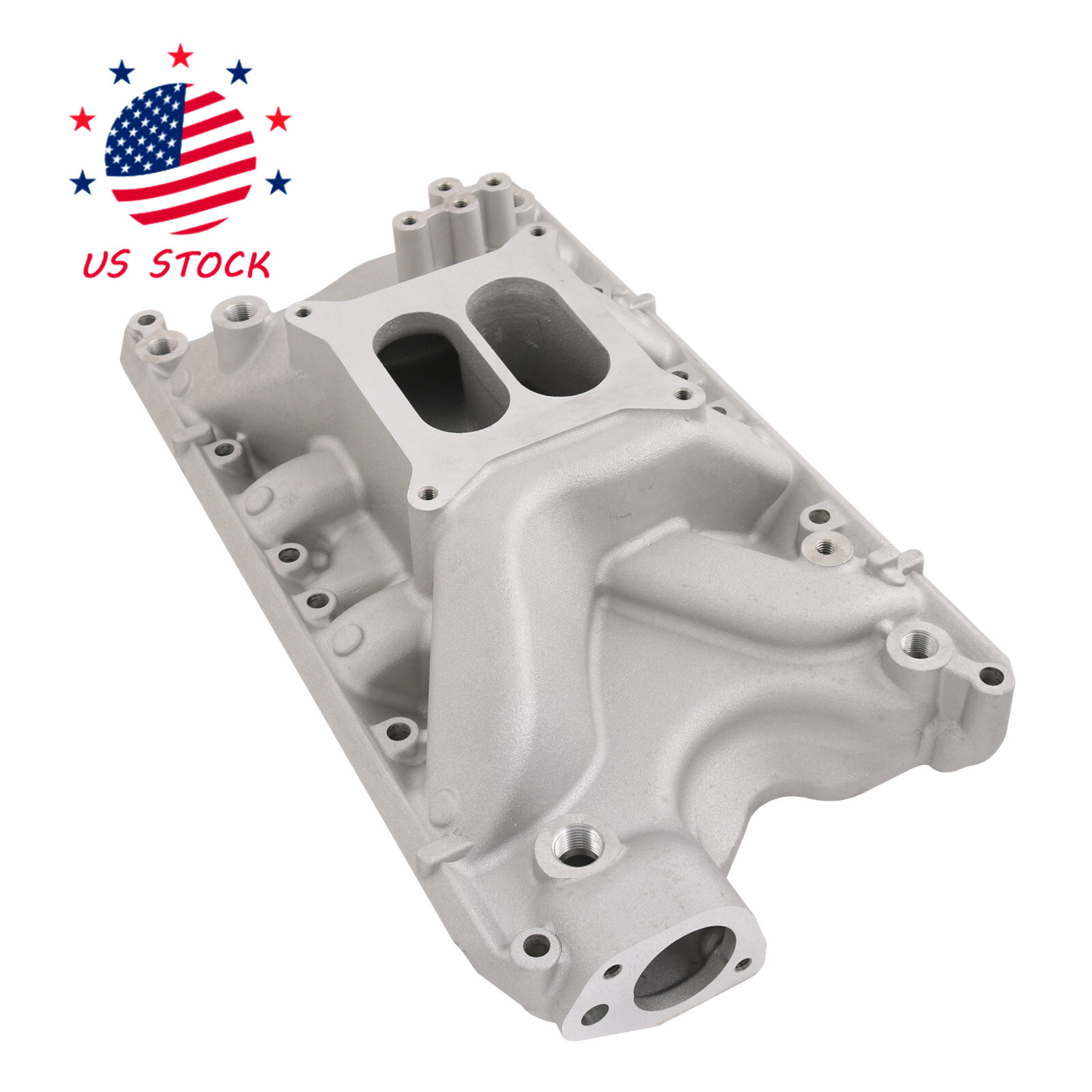 For Ford Small Block Windsor 351W V8 5.8L Aluminum Dual Plane Intake Manifold
