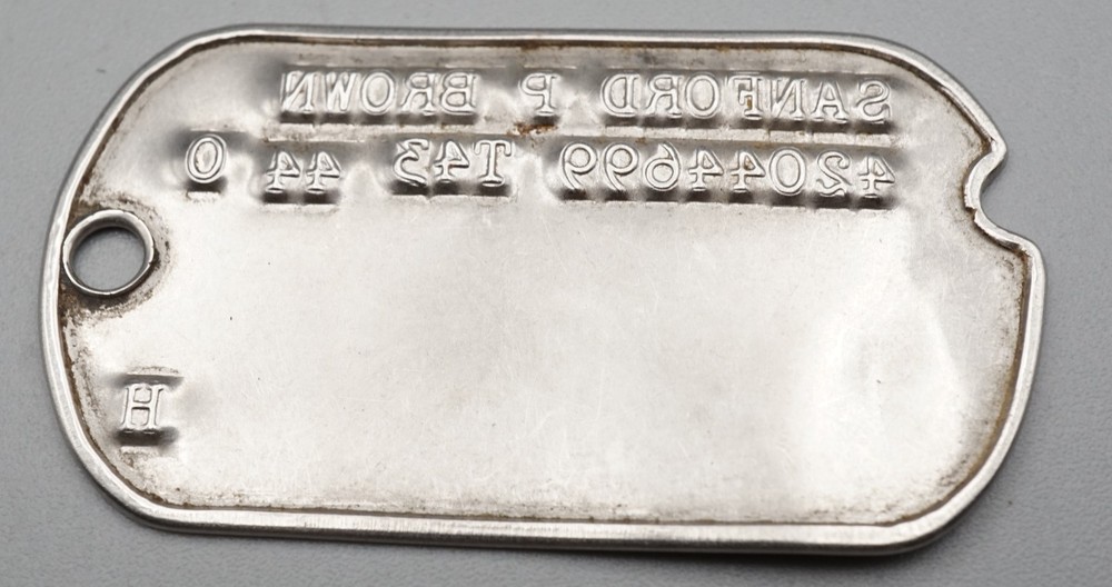 WWII 1943-1944 Army Jewish Hebrew Dog Tag T43 44 - VERY RARE