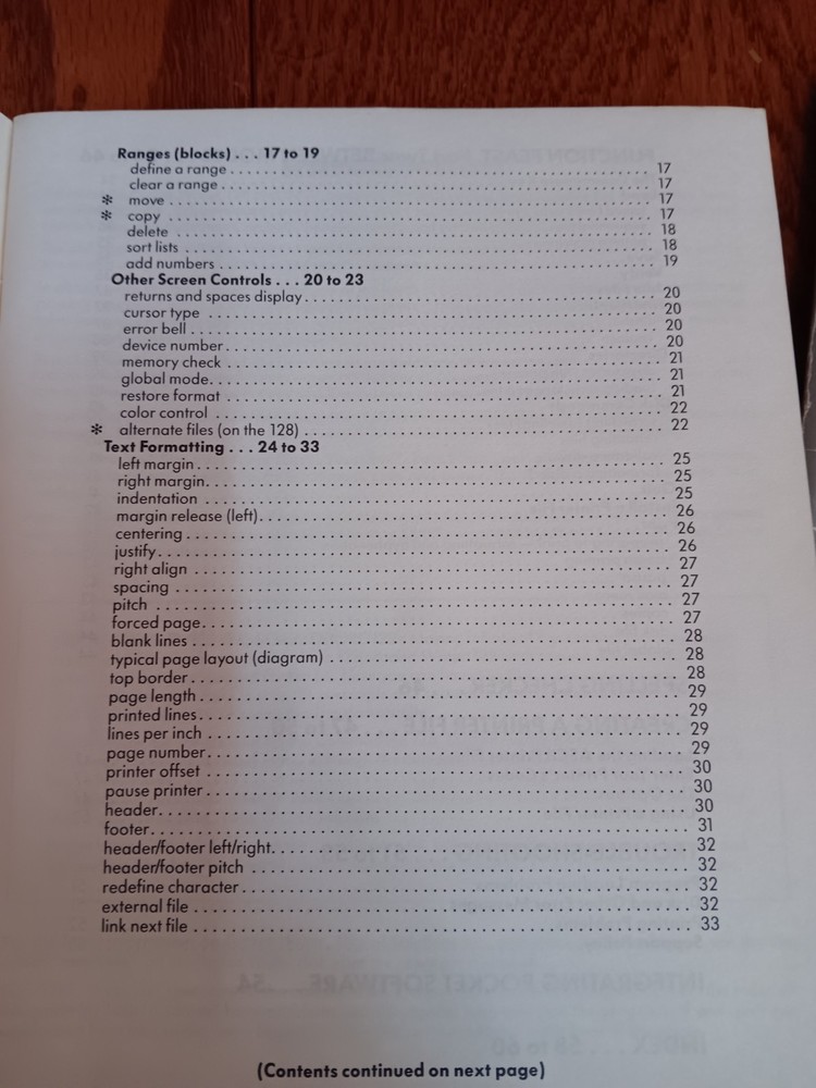 Commodore 128/64 Pocket Writer/Filer/Planner Three Reference Guides