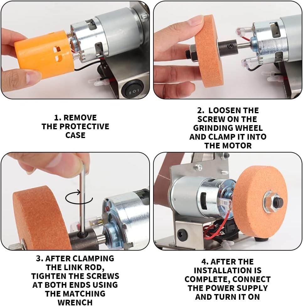 NEW 3in1 Mini Belt Sander Adjustable Speed Grinding Polisher Buffer Kit