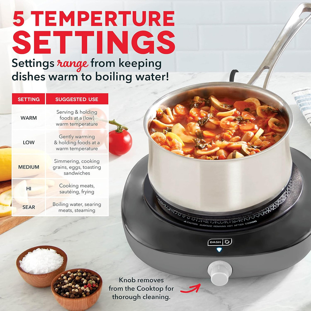 Pyroceram Glass Burner - Designed for Multi-Function Cooking - Lightweight Devic