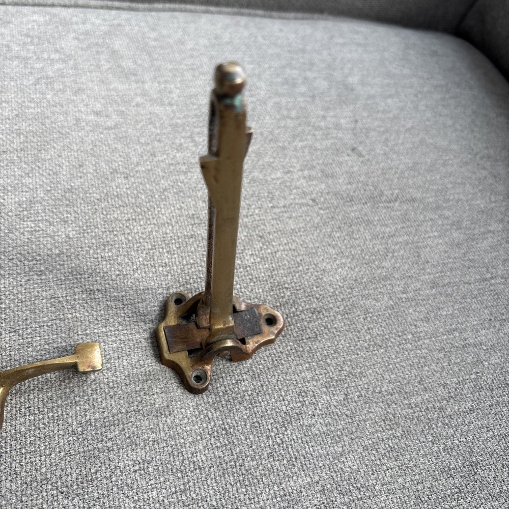 Antique Solid Brass Hotel Style Door Security Latch