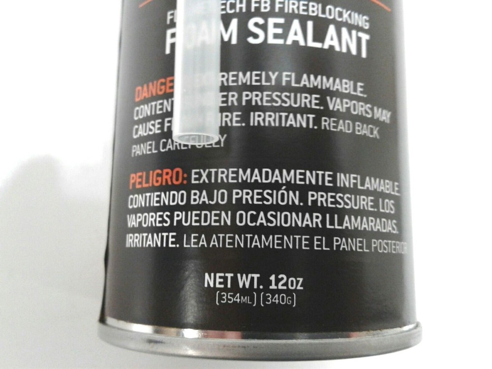 F4P First For Performance Fire Foam FlameTech FireBlocking Foam Sealant 12Oz Can