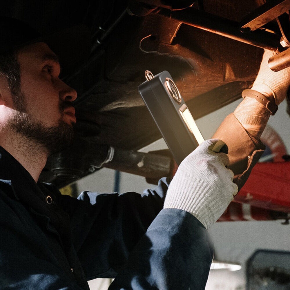 Plastic Portable Camping Lantern LED Rechargeable Flashlight with Sliding Switch