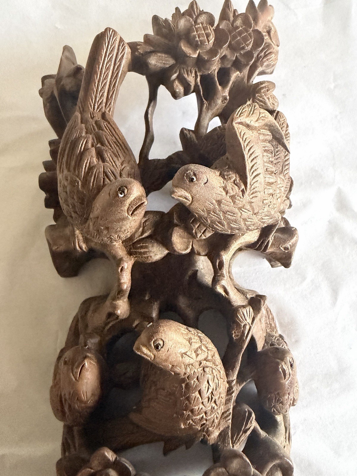 Antique Or Vintage Possibly Rosewood And Artist Signed Carved Sculpture