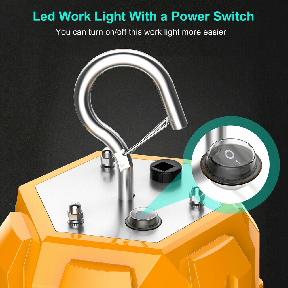 100W LED Temporary Work Light Portable Building Construction Job Site Lightings