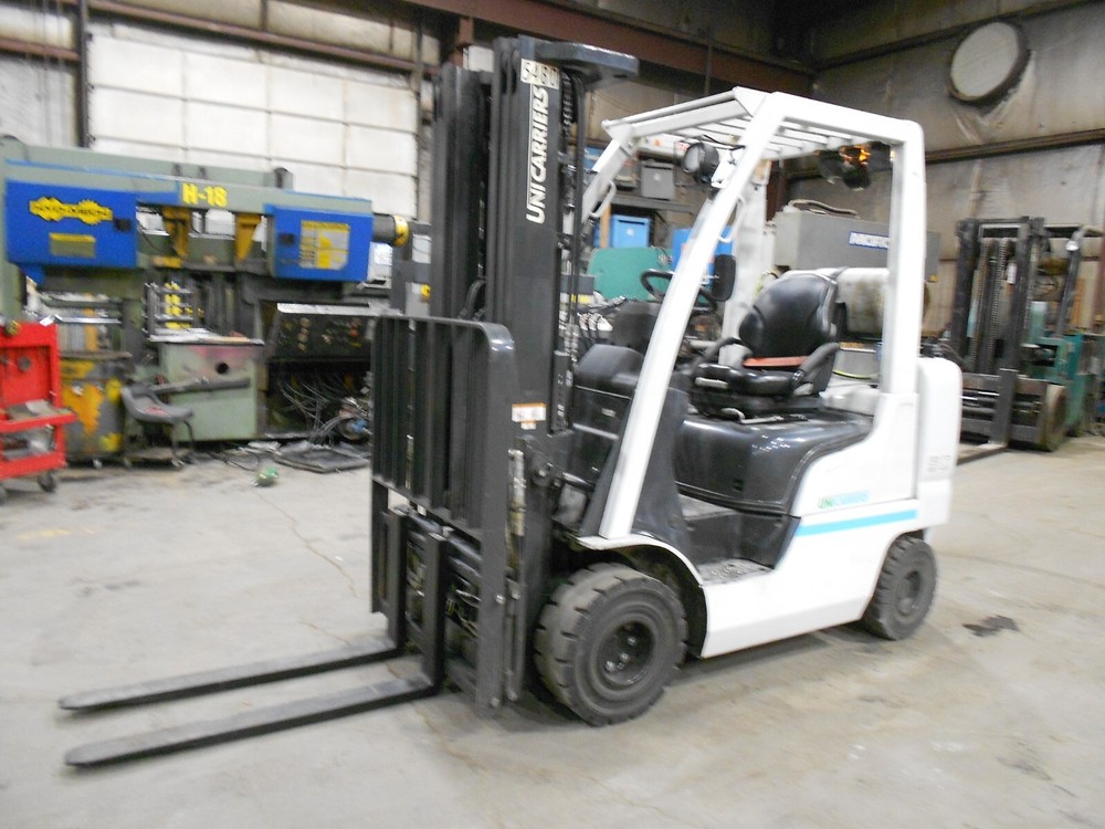 2020 Nissan Model MAP1F2A25LV 5,000#, 5000# LPG Solid Pneumatic Tired Forklift