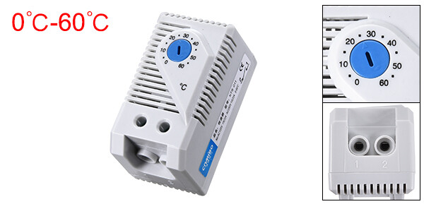 Mechanical Thermostat 0-60℃ Adjustable Compact N.O Temperature Controller Switch