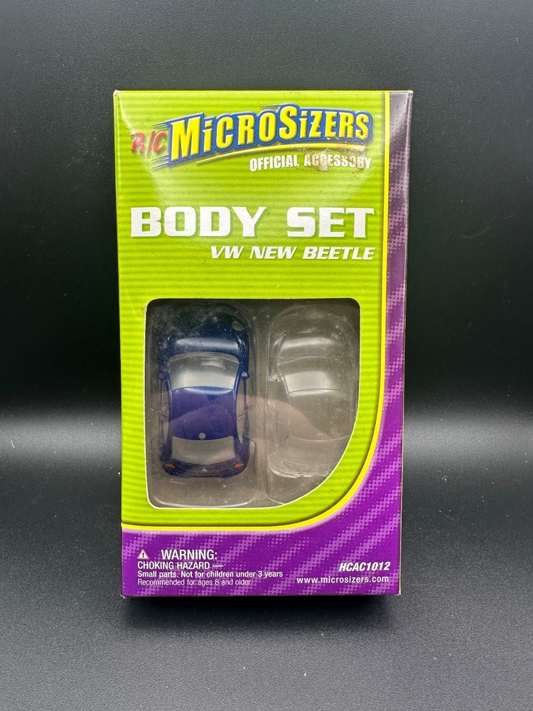R/C MicroSizers Body Set VW New Beetle HCAC1012 - NIB!