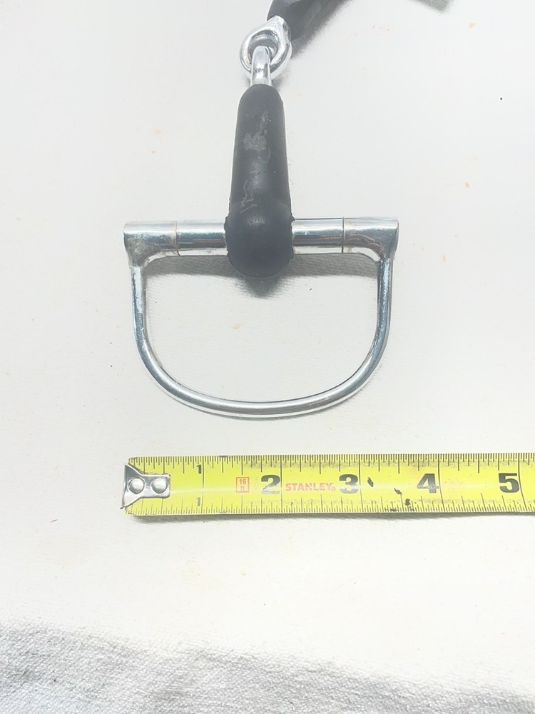 D-Ring Rubber Mouth Snaffle Bit 5-1/4 in