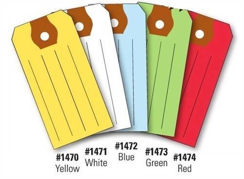 1000 Multi-Purpose COLORED AUTOMOTIVE KEY TAGS