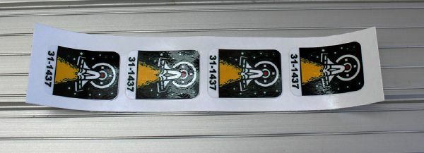 Williams Space Station Pinball Machine Drop Target Decal Set  DROPS