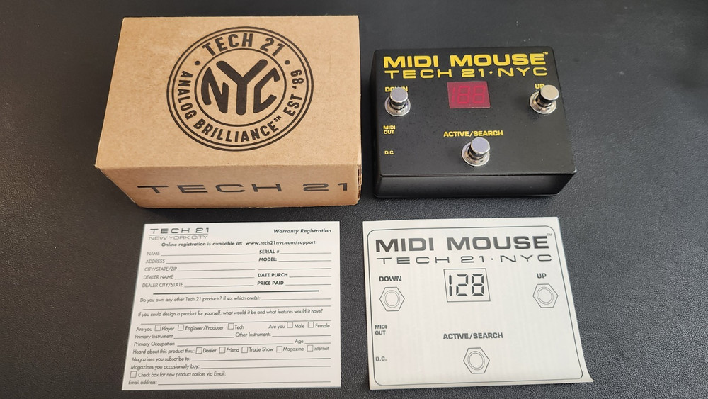Tech 21 MIDI Mouse MIDI Foot Controller - Open Box