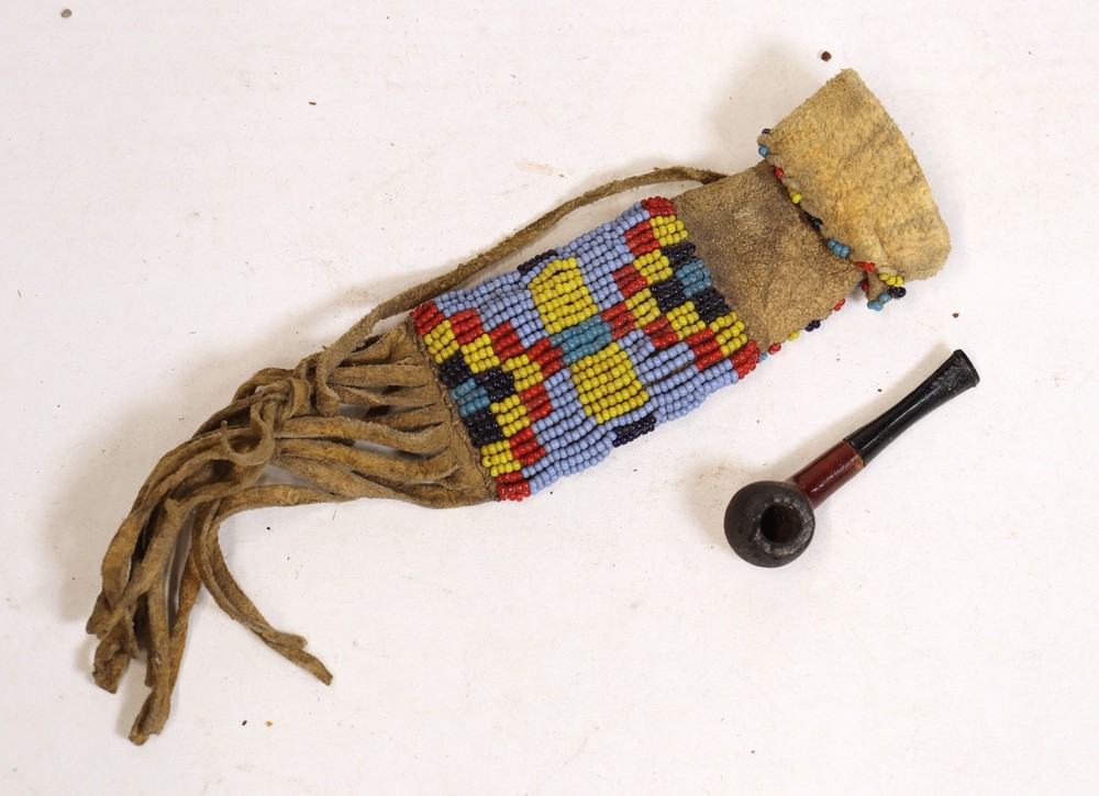 Three Vintage Beaded Pouches