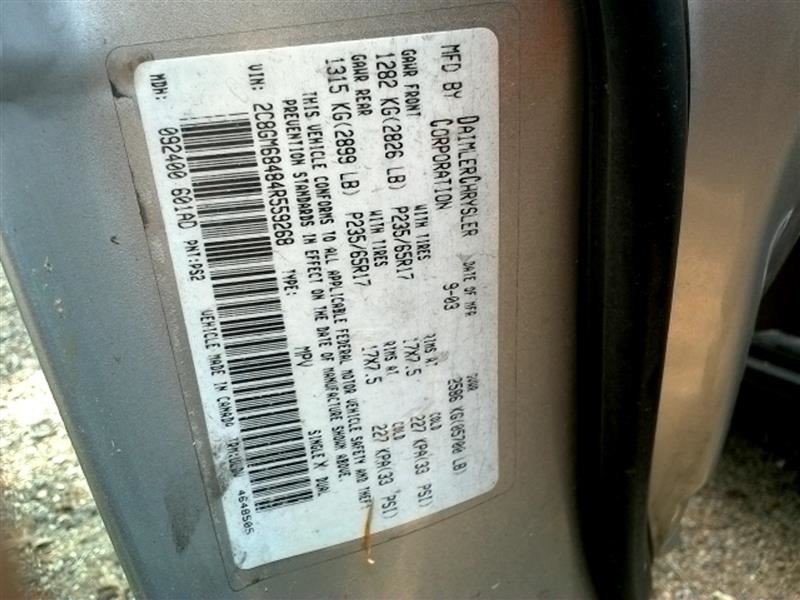 Steering Column Fits 04-08 PACIFICA 147301