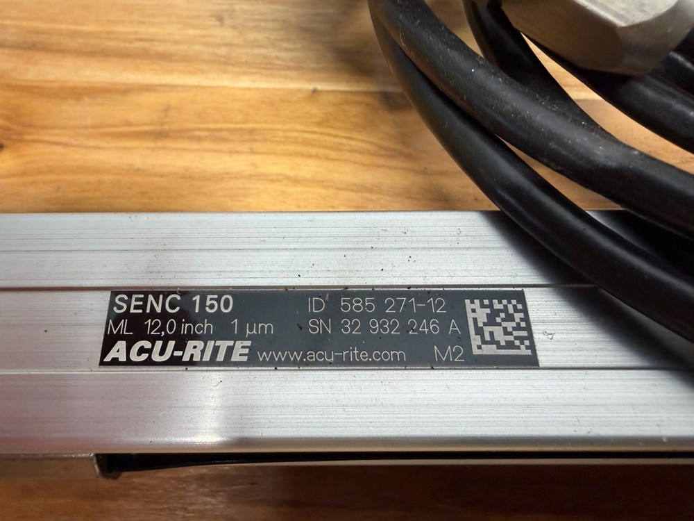 ACU-RITE SENC 150 12" Linear Encoder Scale 1µm w/ Reader Tested 585-271-12 HiRes