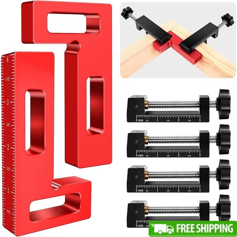 Woodworking Corner Clamps 90 Degree Right Angle Tool Set DIY Projects Frames