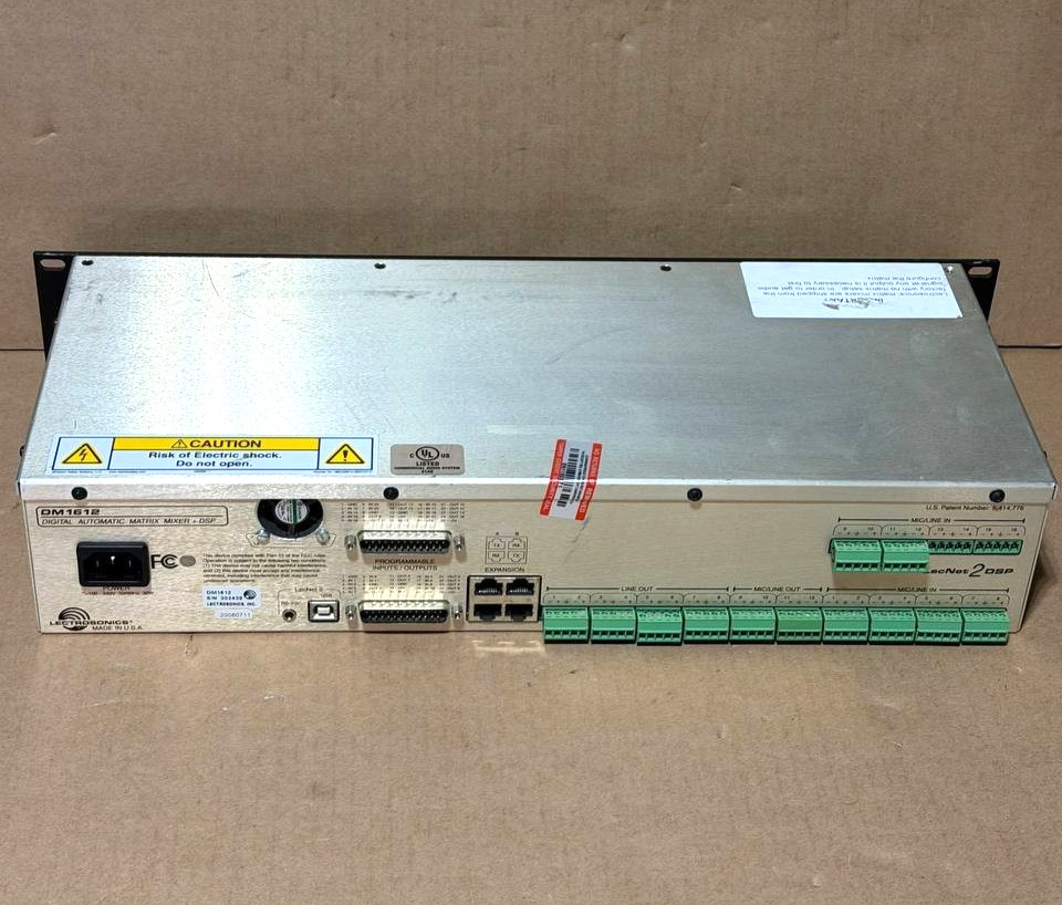 Lectrosonics DM1612 Digital Automatic Matrix Mixer +DPS
