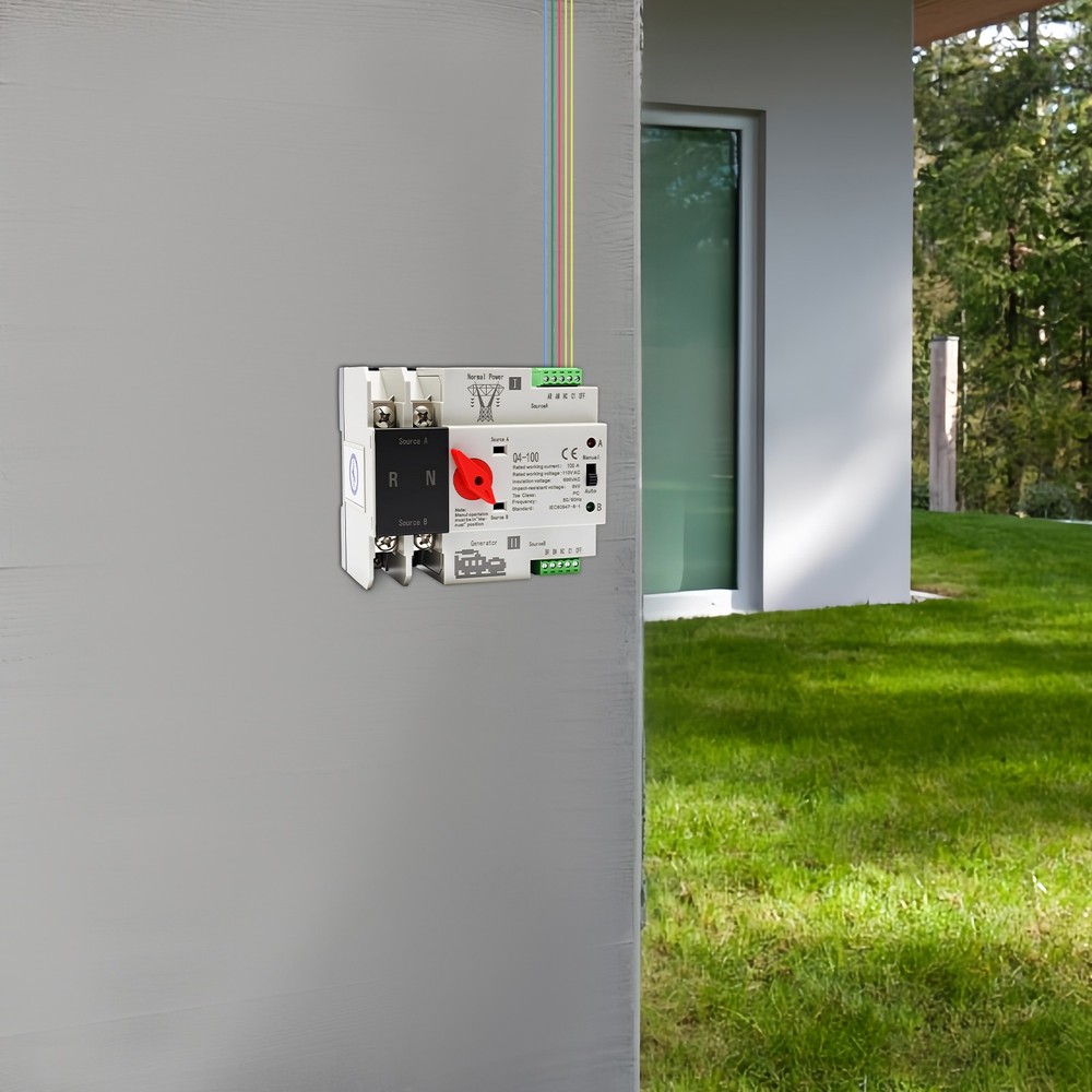 Automatic Transfer Switch Dual Power 100A 2P Power Generator Changeover Switch