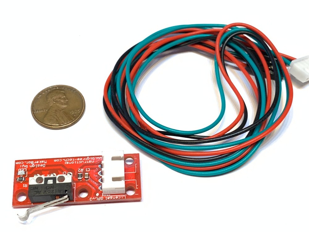 2 Pieces Endstop 3d printer flashforge cnc RAMPS 1.4 Micro Limit Switch Lever A6