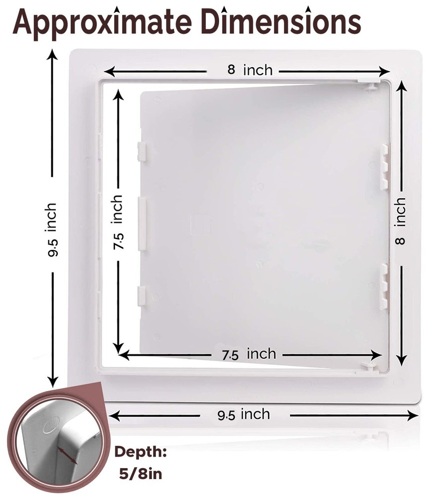 Morvat 8x8 Access Panel with Hinged Door for Drywall & Ceiling
