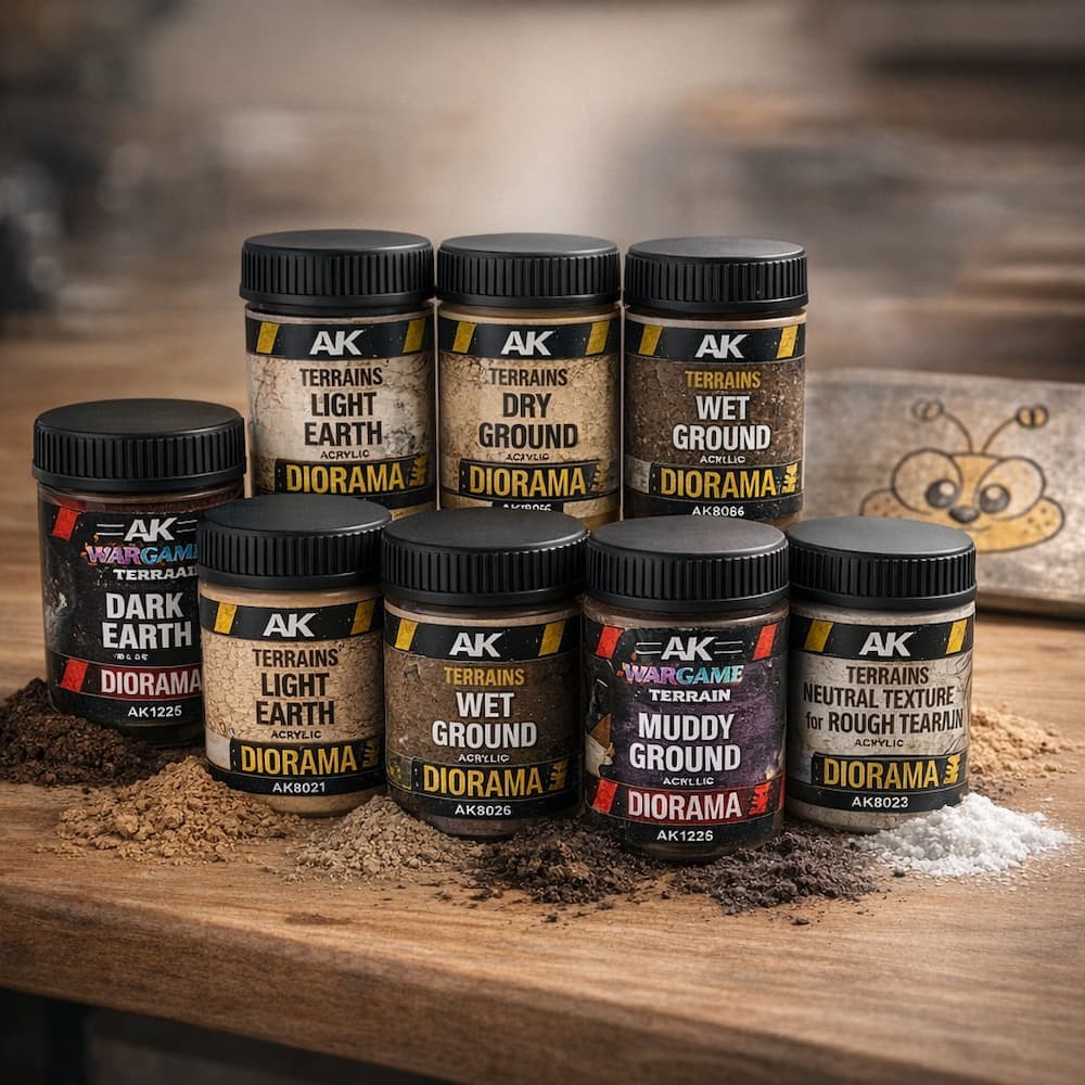 AK Interactive Diorama Acrylic Texture Effects🍯Model Kit Miniature Basing Paste