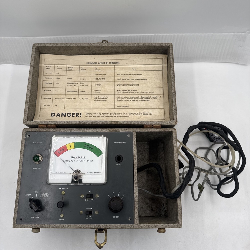 Heathkit Cathode Ray Tube Checker -  CC-1