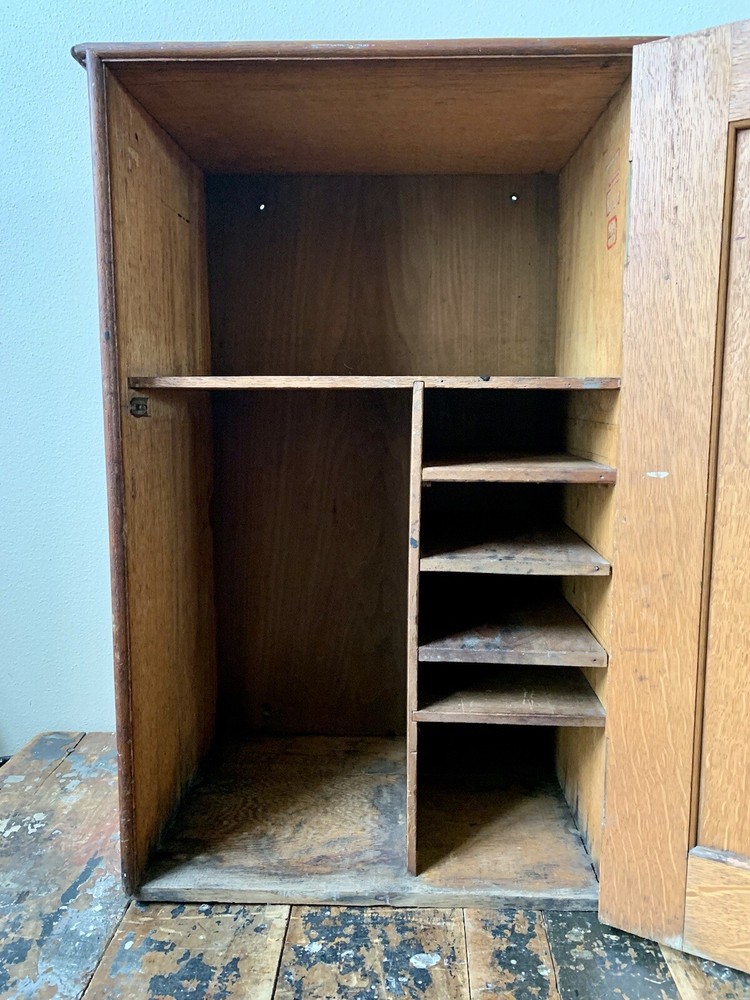 Vintage Wood Lab/Microscope Tool Cabinet