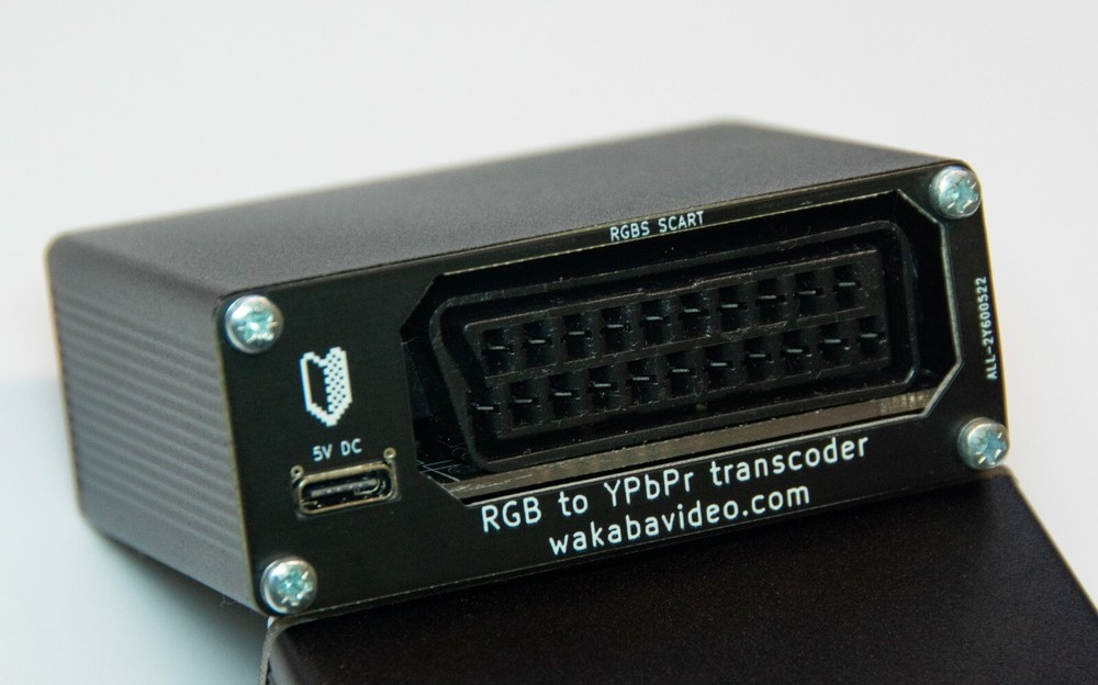 RGB SCART to YPbPr Component transcoder converter.