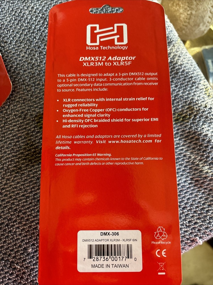 Hosa DMX-106 (6-pack) Bundle