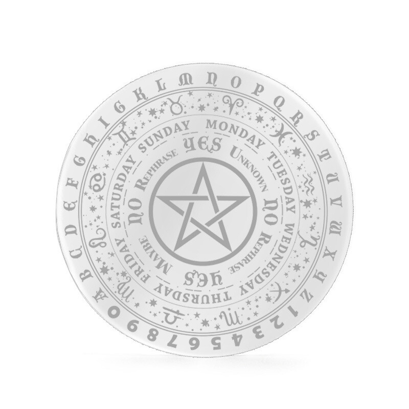 Table Pendulum Chart Tarot Wicca Pagan Altar Props Pentagram Acrylic Mat Props
