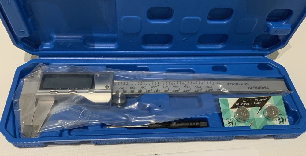Digital Caliper 6” Stainless Steel LCD Display – Precision Measuring Tool Kit