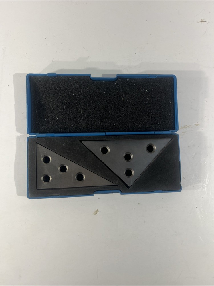 2 Pc Solid Precision 30-60-90 Degree Angle and 45-45-90 Degree Angle Plates