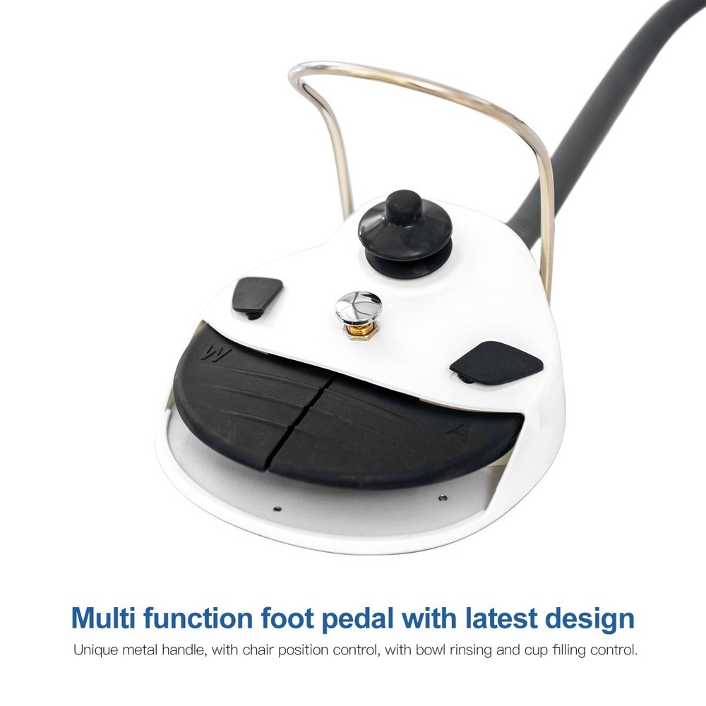 Dental Unit Chair Computer Controlled DC Motor PU Leather+ Assistant Stool