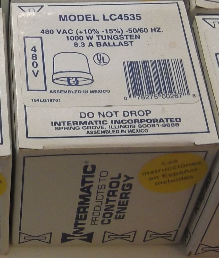 INTERMATIC LOCKING TYPE PHOTO CONTROL LC4535 1000W