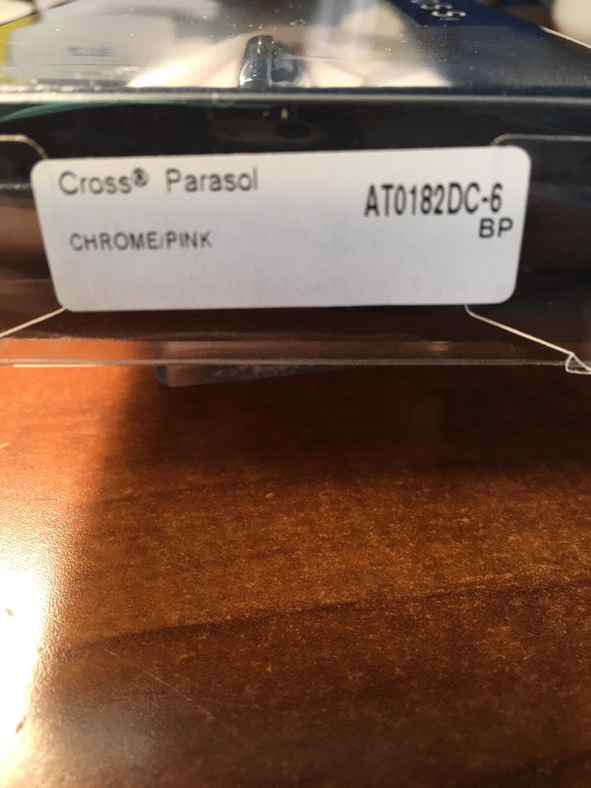 Cross Parasol Chrome and Pink Twist Ballpoint Pen -- DAMAGED PACKAGING