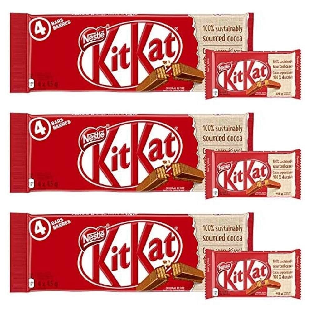 (3 PACK )KIT KAT 4 Finger, 4x45g, Multipack