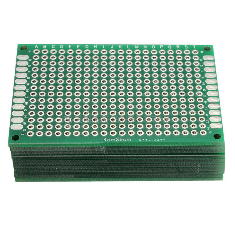 5PCS Double Side Prototype PCB Tinned Universal Breadboard 4x6cm 40mmx60mm FR4