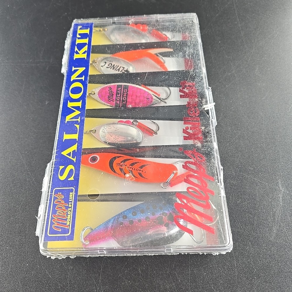 Mepps Salmon Kit - Plain Lure Assortment 6 Pc