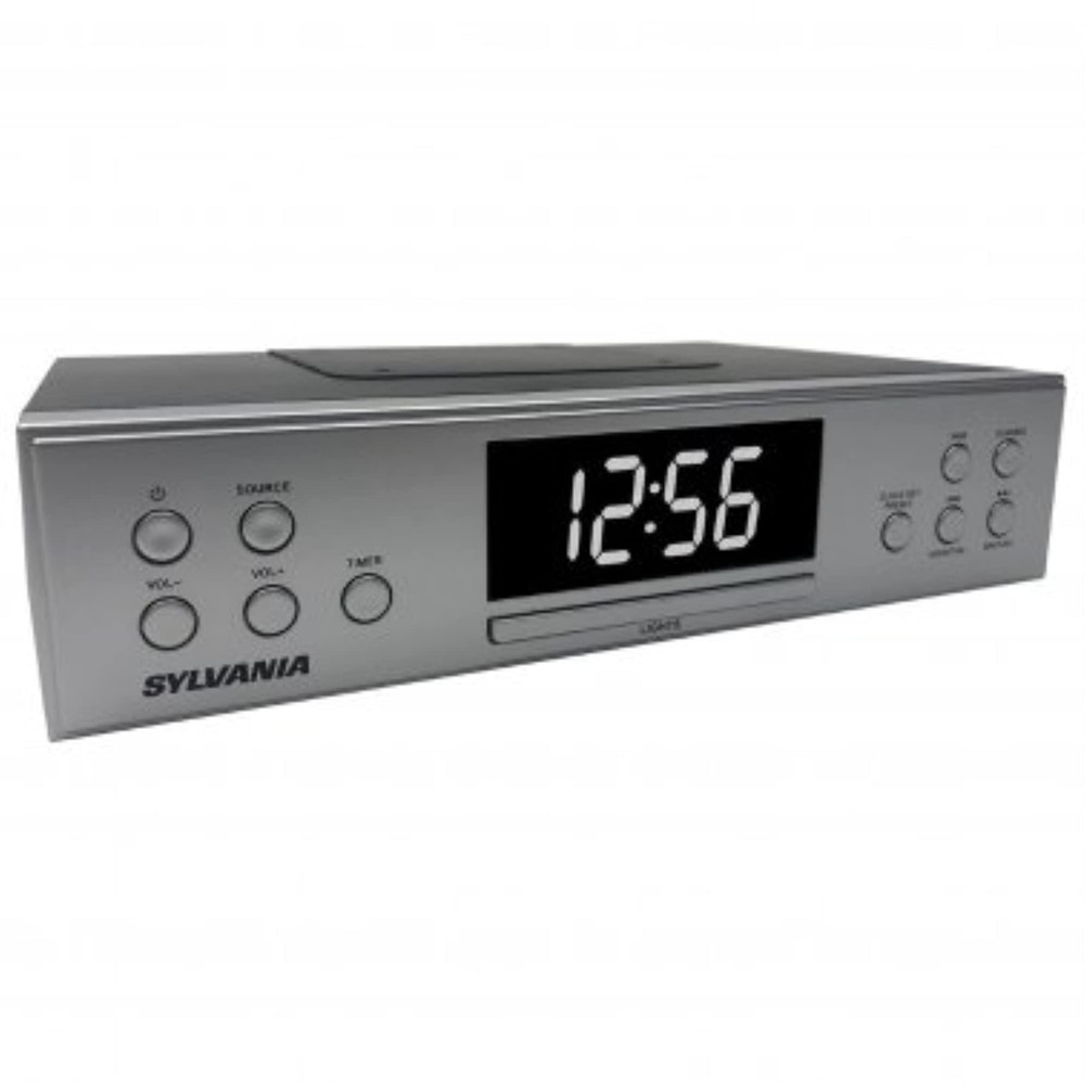 PROSCAN Under Cabinet Bluetooth FM Clock Radio Music System