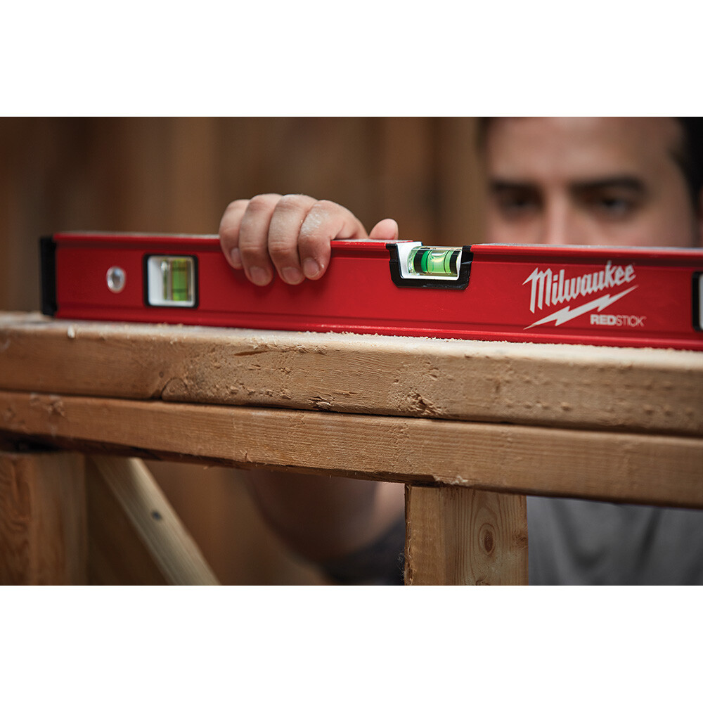 Milwaukee MLCM24 24"REDSTICK Compact Box Level, Non-Magnetic