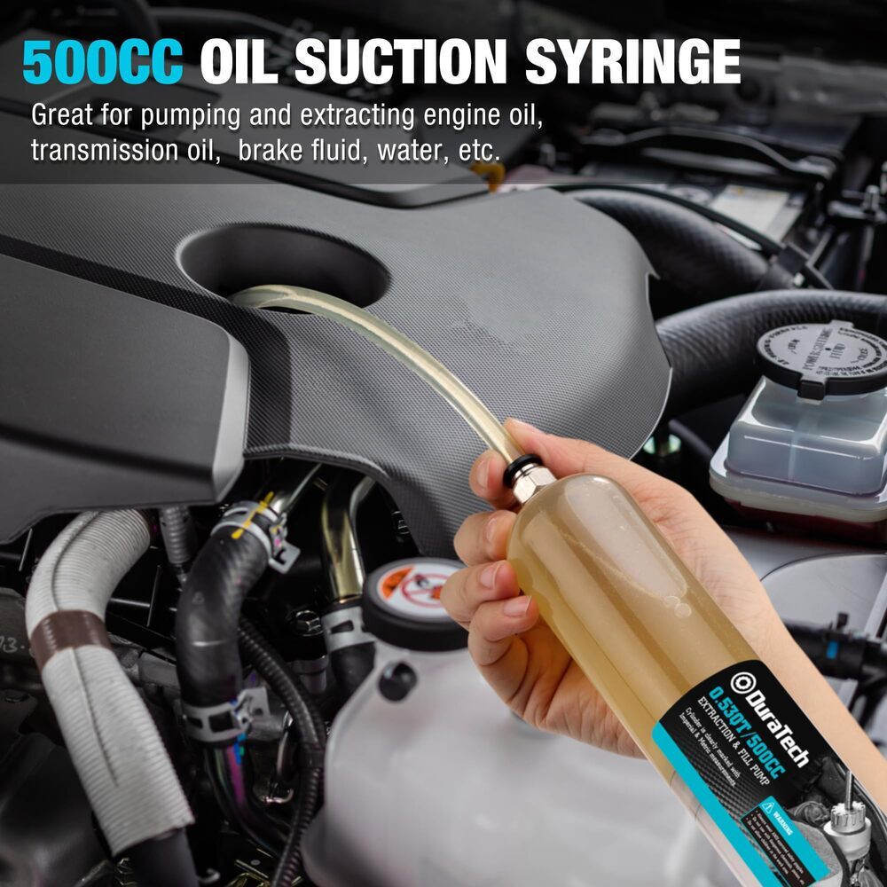 DURATECH 500CC Fluid Extractor Oil Extractor Long Hose Brake Fluid Extractor NEW
