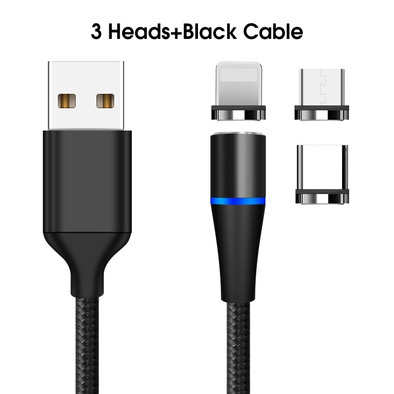 USB Cable Magnetic 3 in 1 High Speed Charging and Data Transfer