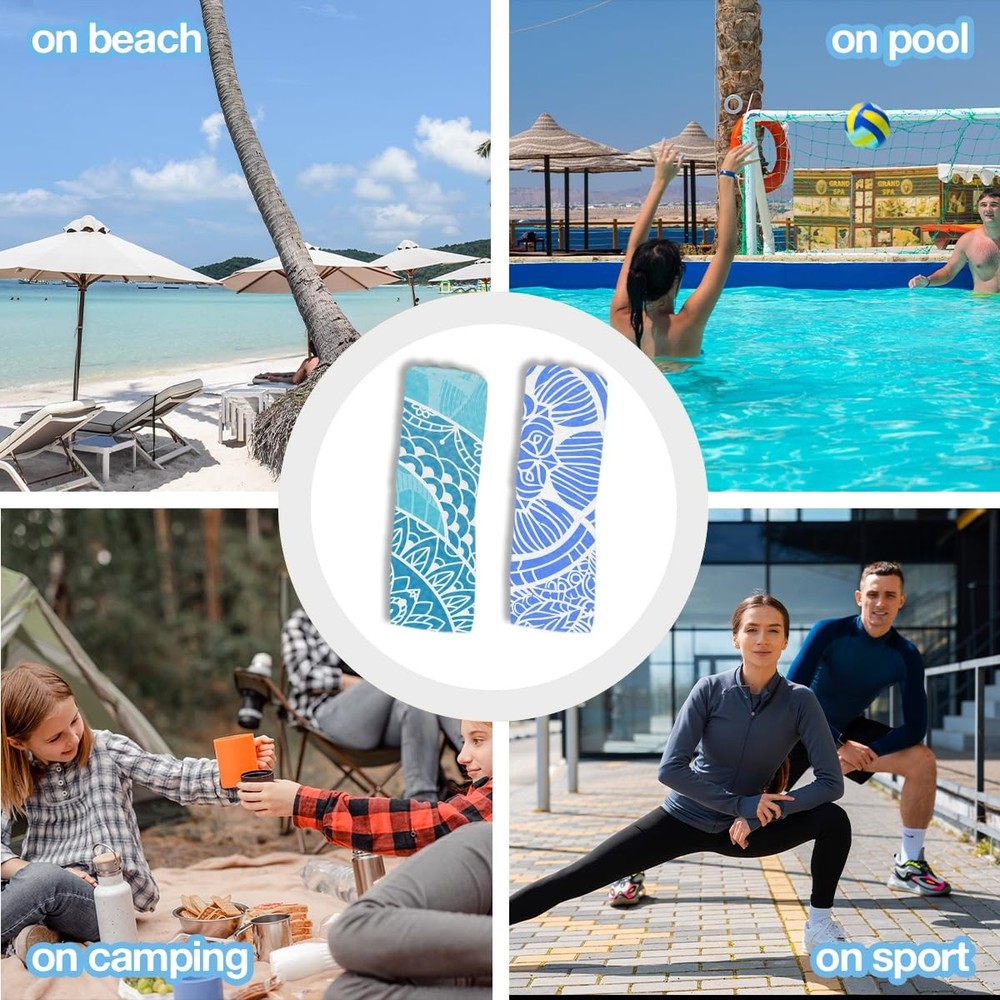 2 Pack Ocean Sea Turtle Beach Towel Microfiber Soft Thin Lightweight Quick Dr...