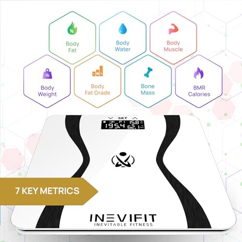 Body-Analyzer Scale, Highly Accurate Digital Bathroom Body Composition White