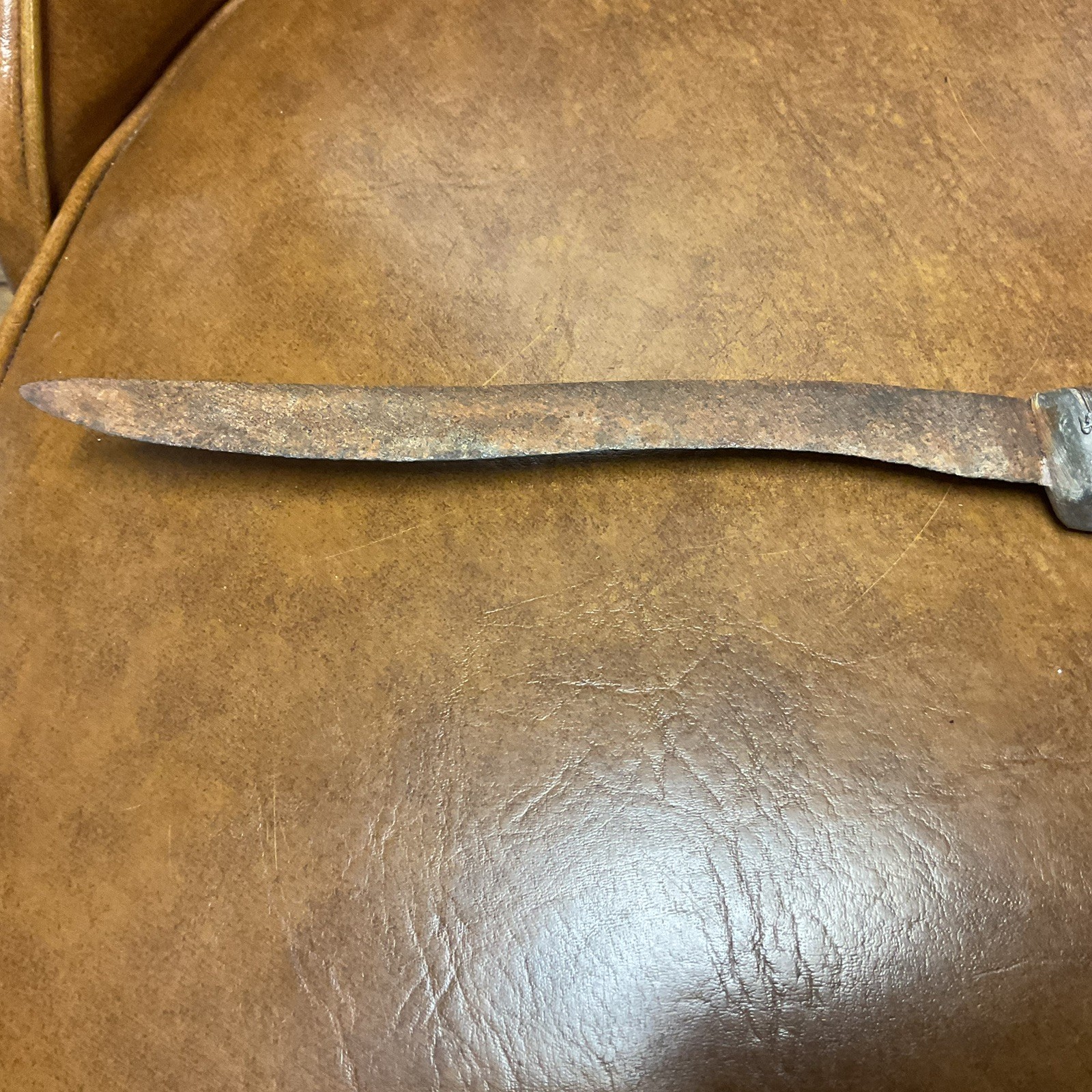 Unmarked Vintage Old Knife with Wire Wrapped Handle, Used