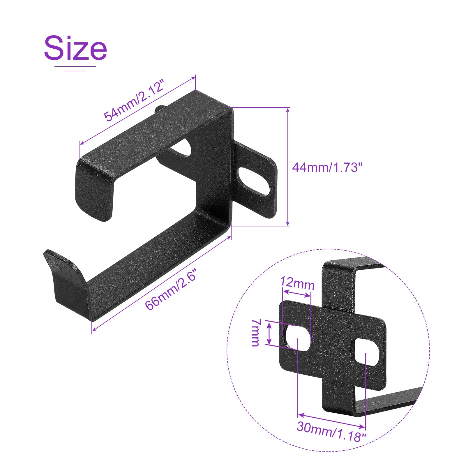 10 Sets Server Rack Cable Management D Ring Hook Network Mount Metal Wire Cord